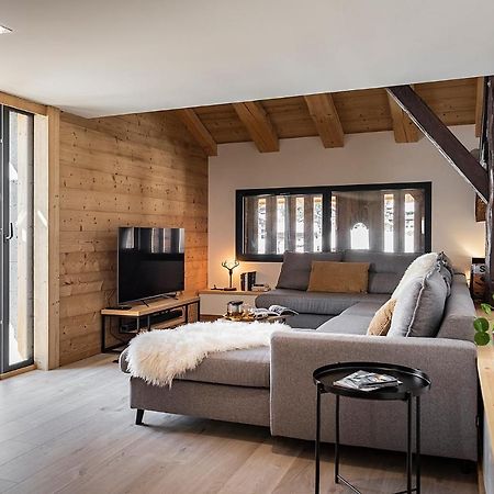 Spacieux Duplex Avec Vue La Clusaz Esterno foto