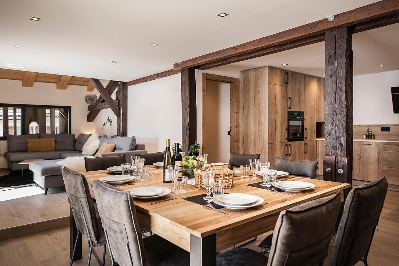 Spacieux Duplex Avec Vue La Clusaz Esterno foto