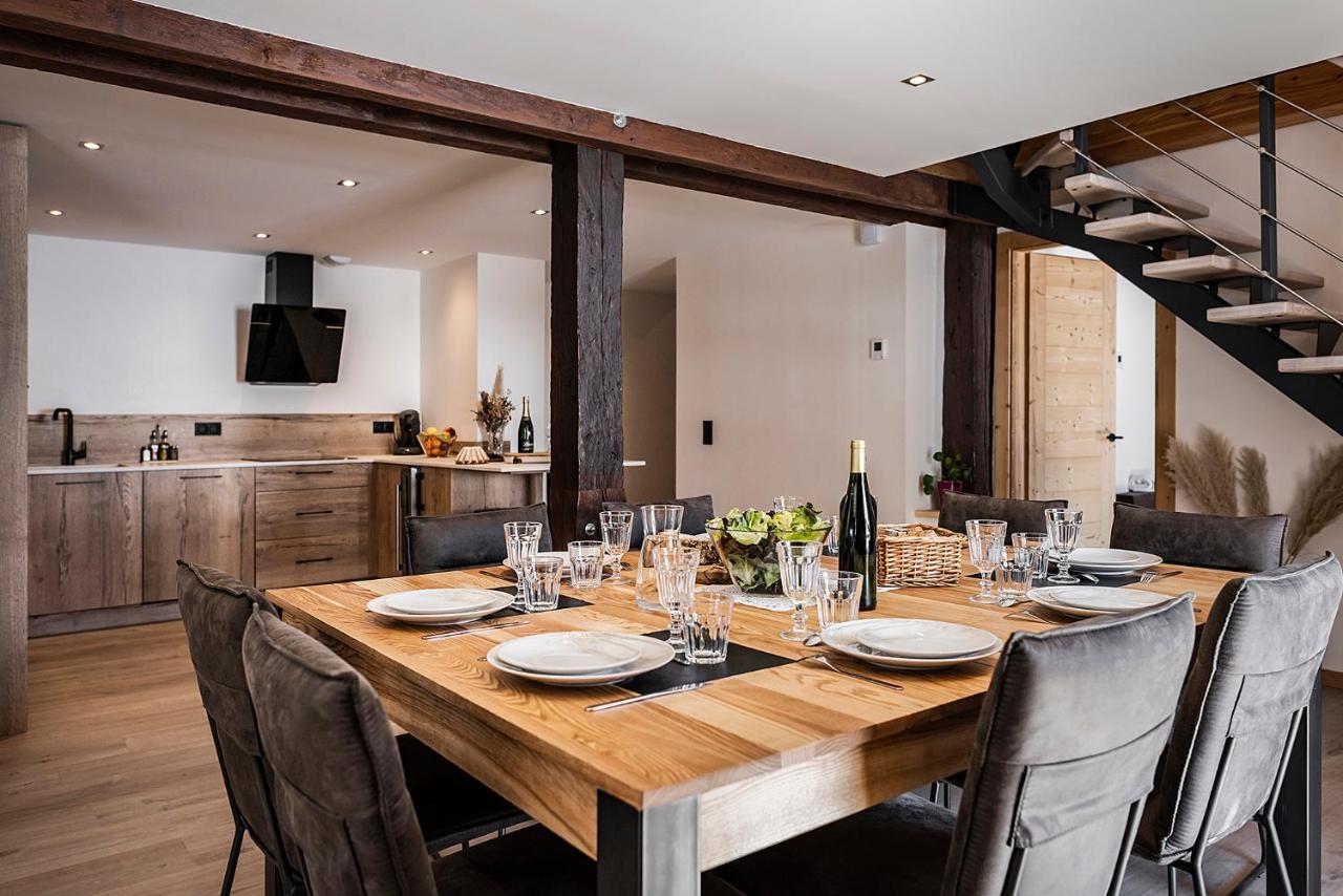 Spacieux Duplex Avec Vue La Clusaz Esterno foto