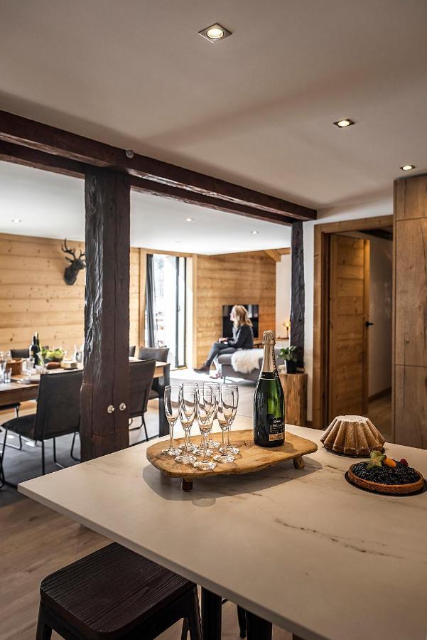 Spacieux Duplex Avec Vue La Clusaz Esterno foto