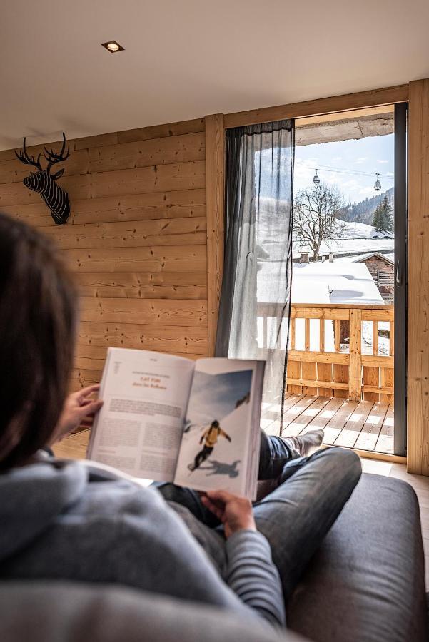 Spacieux Duplex Avec Vue La Clusaz Esterno foto